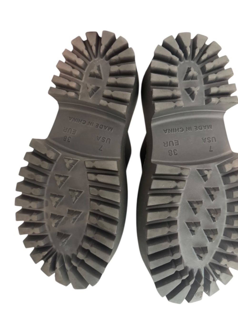 Jeffrey Campbell Gray Platform Clogs Slides Women's US7 Slip On Pre-Owned - Picture 5 of 5
